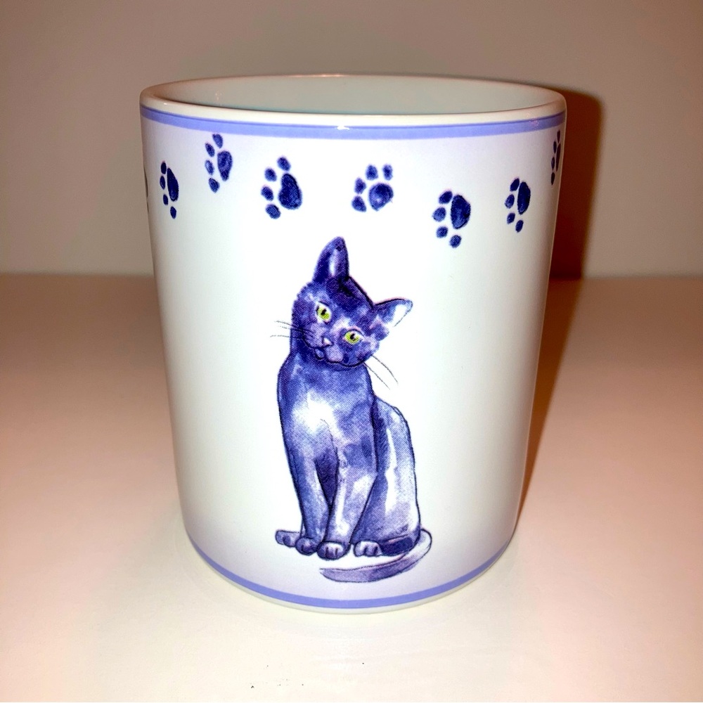 RARE Casamoda Cat Paw Prints Limited Edition Collectible Kitty NEW Ceramic Mug - Picture 4 of 11